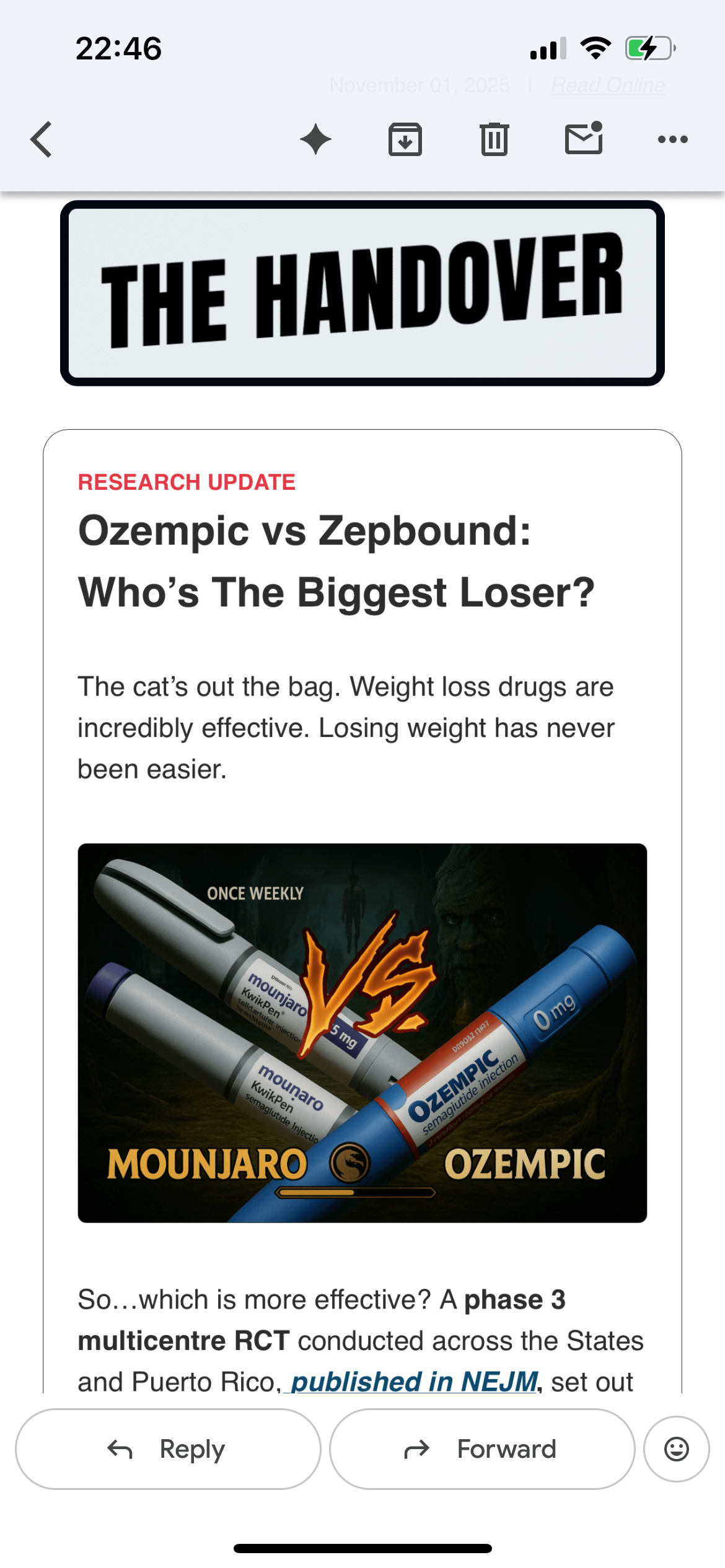 The Handover full article view